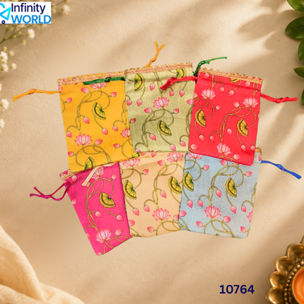 Pichwai Small Potli (Set Of 6) - (10764)
