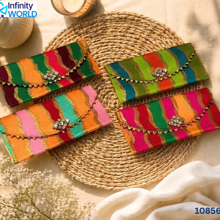 Multicolour Leheriya Envelope - (10856)