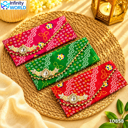 Bandhej Print Envelope - (10858)
