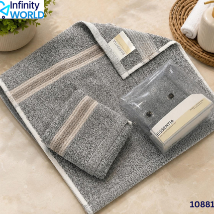 Essentia Face Towel (Pack Of 2) - (10881)