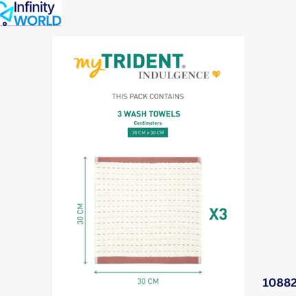 Trident Face Towel (Pack Of 3) - (10882)