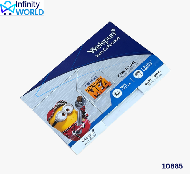 Welspun Towel (Red Minion) - (10885)