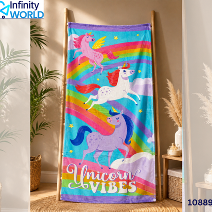 Unicorn Kids Big Towel - (10889)