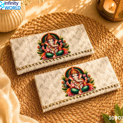 Grey Ganeshji Envelope - (10903)