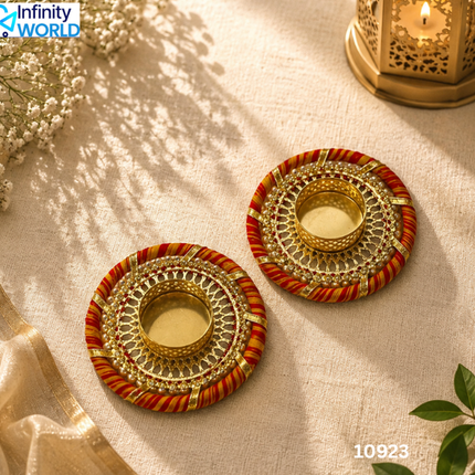 Moli Tealight Candle Holder (Set Of 2) - (10923)