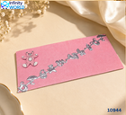 Silver Lace Teddy Pink Envelope - (10944)