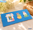 Blue 3 Cartoon Envelope - (10947)