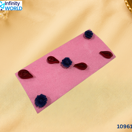 Pink Red Purple Quilling Envelope - (10961)