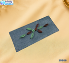 Grey Brown Green Flower Quilling Envelope - (10966)