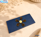 Navy Blue Brown Yellow Quilling Envelope - (10967)