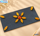 Grey Yellow Orange Stone Quilling Envelope - (10970)