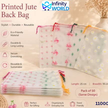 Flamingo Drawstring Bag - (11000)