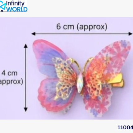Butterfly Alligator Clip - (11004)