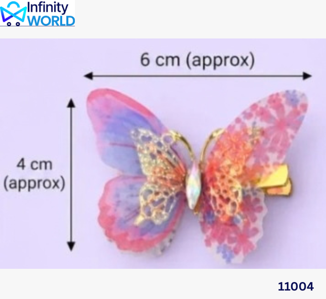 Butterfly Alligator Clip - (11004)