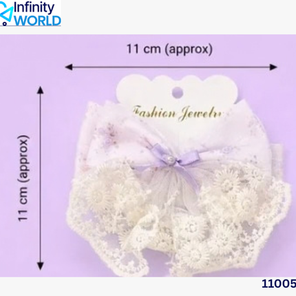 Korean Hair Bow Clip - (11005)