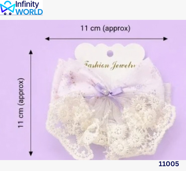 Korean Hair Bow Clip - (11005)