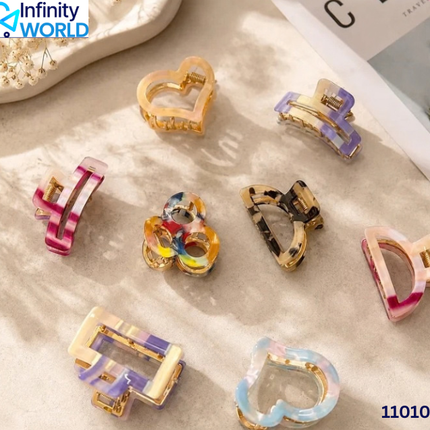 Marble Metal Hair Claw - (11010)