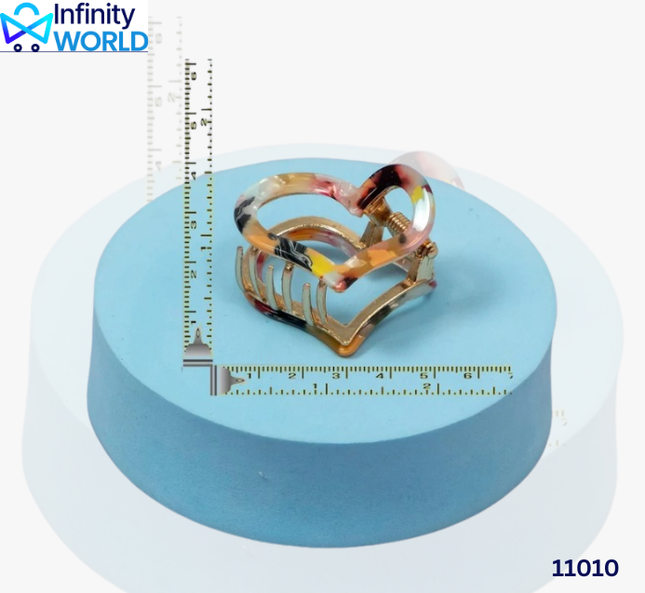 Marble Metal Hair Claw - (11010)