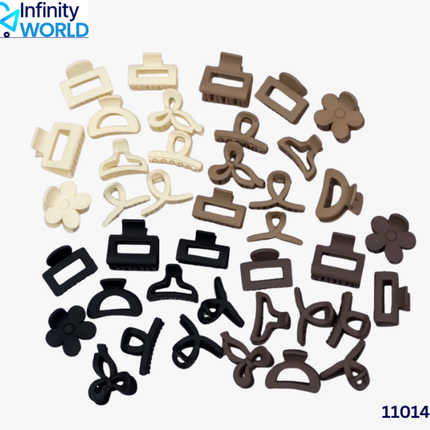 Korean Matt Hair Claw (Mini) - (11014)